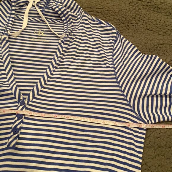Calvin Kline CK Stripe Swimsuit Coverup Size XL - Picture 7 of 10